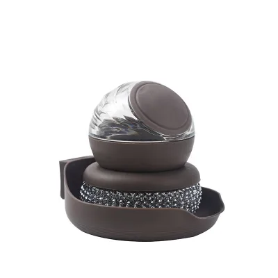 Convenient and Durable Stainless Steel Brush with Liquid Storage and Holder Stand
