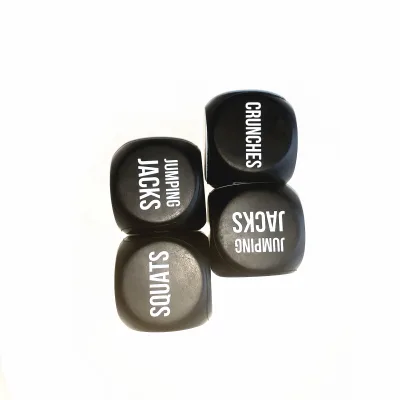 Custom 6 Sided Game Exercise Dice 6.5*6.5cm Anti Stress Game Cube Fitness Dice