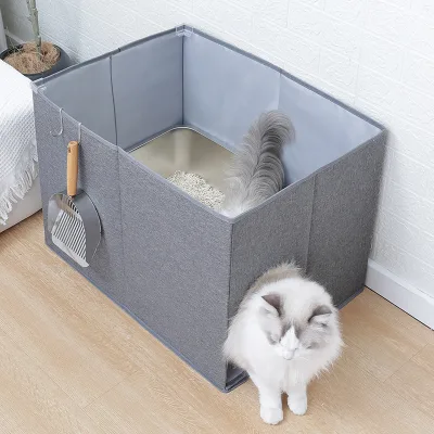 Hot Selling Stain-resistant Dust-proof Oversized Splash Guard Cat Toilet cat Litter Box Accessories for Indoor Use