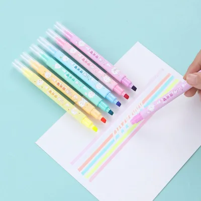 New Trend Double-ended Erasable Fluorescent Pen Inspiration-inspiring Creative Art Creation Marking Pen