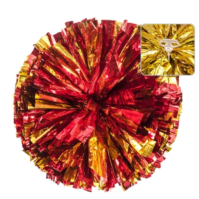 Normzls Custom  Mix Metallic Plastic Holographic Cheer Poms Wholesale Cheerleading Pom Poms Large