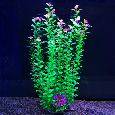 Factory Wholesale 52cm Artificial Fish Tank Plants Fish Tank Landscaping Aquatic Plants Planting Aquariums Accessories