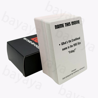 Customizable Interactive Question Answer Card Game Personalized Educational Marketing Solution for Relaxing Learning Made Paper