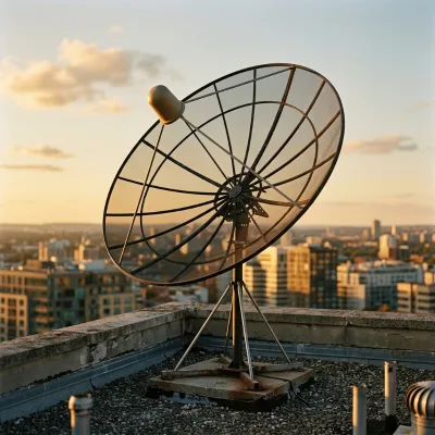 1.8m/2.4m/3m/3.7m/4m / 4.5m/5m Large Aluminum Mesh Dish Antenna Vertical Mount