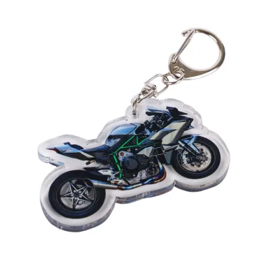Wholesale UV Printed Custom Acrylic Keychain Cartoon Anime Waterproof Transparent Lightweight Fireproof Charms Pin Stand