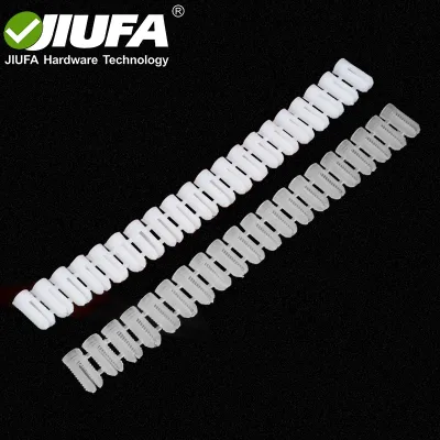 JIUFA Furniture Hardware Plastic Pre-Inserted Nuts Hinge Dowel Inserts Panel Expansion Nuts for Self-Tapping Screw Connector