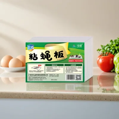 Sticky Flying Insect Paper (1 Pack of 10 Pieces), Captures Kitchen Flies and Small Flying Insects, with Strong Stickiness