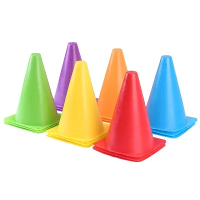 18cm PE Football Training Sign Barrel Marker Road Obstacle Training Cone Equipment Durable Barrel Road Sign
