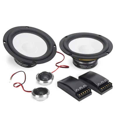 Accurate Midbass 6.5 Car Speaker Kevlar Fiber Component Speaker Set Silk Dome 4 Ohm 300W Peak for SUV