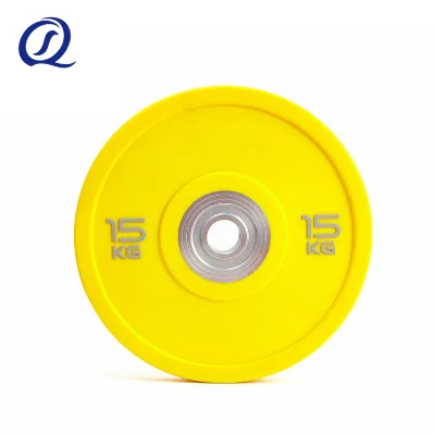 Hot Sales PU Material Home Use Fitness Weightlifting 20KG Bumper Plates Powerlifting Calibrated Weight Plate