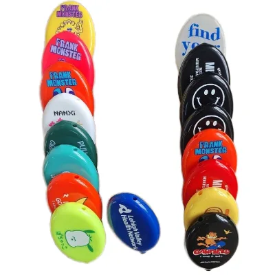 Customized Round Shape Flexible PVC Silicone Rubber Straw Storage Bags Coin Case Purse Wallet with Custom Logo