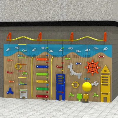 High Quality PE Material Outdoor Climbing Wall for Adventure Parks & Airports Sturdy and Beautiful Over 500kg Capacity