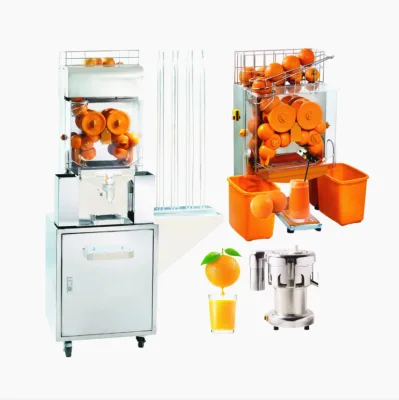 Guangzhou Fruit 360 Screw Press Automatic Feed Push Button Can Can Orange Juicer Restaurant Machine Electric-orange-juicer Auto