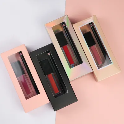 Wholesale High Quality Vegan Waterproof Long  Lip Liner  Kit Private Label Lip Gloss and Liner Set Lip Liner and Liquid Lipstick