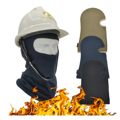 Custom Logo Hot Selling Four Season Flame Retardant Balaclava FR Adult Fire Resistant Balaclava for Oil Field Firefighter
