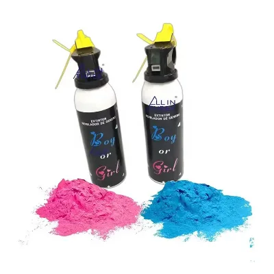 Custom Gender Reveal Fire Extinguisher Smoke Cannon Corn Powder Smoke Spray Gun Salute Fireworks Party Poppers