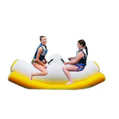 Inflatable Ride-on Banana - Seesaw Water Pool Floats Suitable for Lake Beach Pool Party
