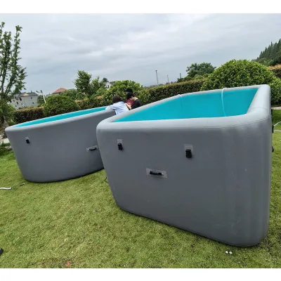 Quick Shipment Service for Urgent Needs PVC Drop Stitch Swimming Inflatable Pool for Green Garden Backyard