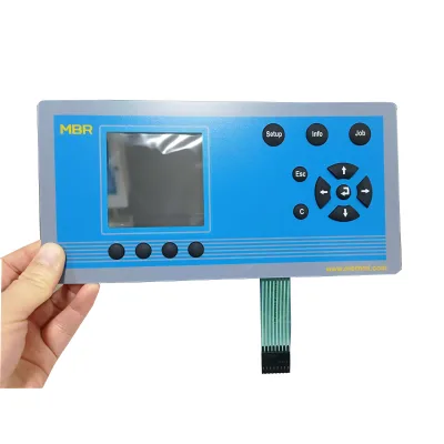 Silicone Rubber Push Button Membrane Keypad Flexible Silver Ink PET Circuit 3M467/468 Adhesive for Telecommunication Equipment