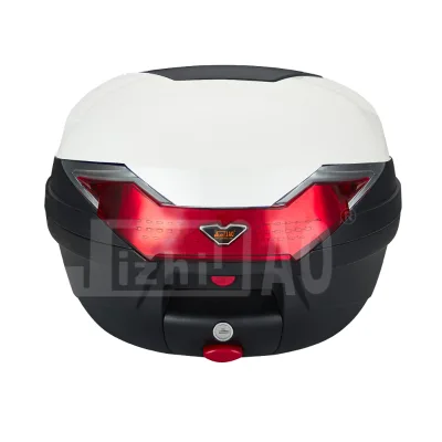 Factory Direct JIZHIHAO 32L Motorcycle Rear Box Helmet Case Model JZH-889 Removable Leather Soft Backrest Color Cover for