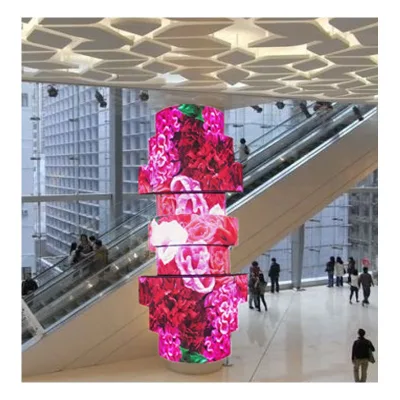 Intelligent flexible xx WIFI LED screen supports remote control and free bending for multi-functional store promotion
