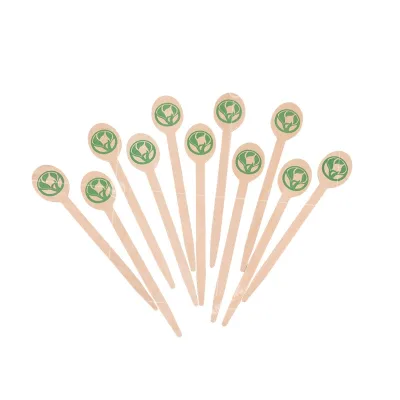 Food Grade Safe Material Plain Light Color Natural Wood Look Mixer Coffee Stirrer