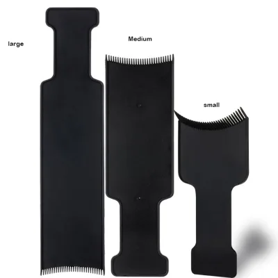 Black Professional Plastic Salon Hair Coloring Dyeing Board Plate for Barber Hairdresser Design Styling Tools Accessories