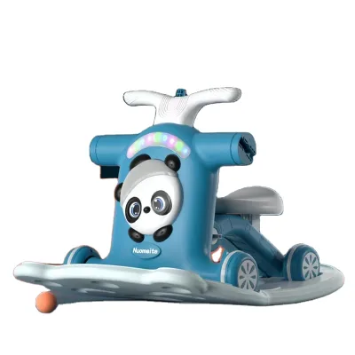 New Children's Baby Walker Walker 3-in-1 Sliding 4-in-1 Rocking Horse Walker Trolley Baby Rid on Toy