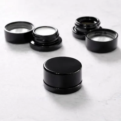 5ml 7ml 9ml Luxury Mini Glass Rosin Container Concentrate Glass Bottle Glass Jar with Airtight Seal Lid