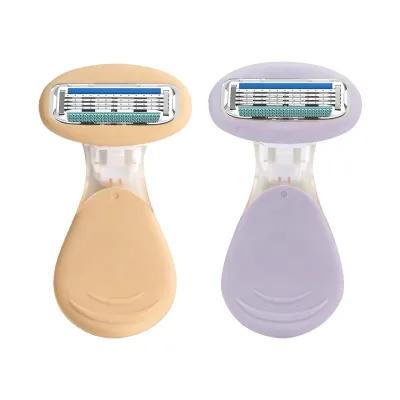 Replaceable Disposable Razor Women Four Blade Sensitive Razor Wide Blade Trimmer
