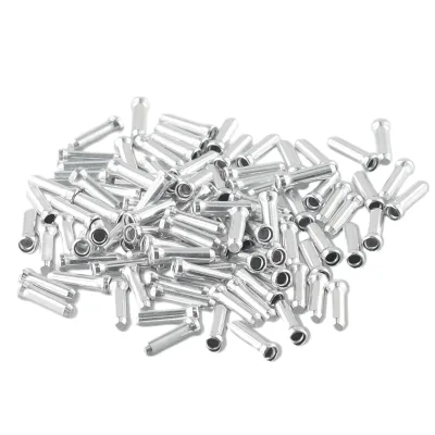 100pcs Brake Cable End Caps 12*2mm Alloy Road Mountain Bikes Brake Tips Shifter Bike Accessories