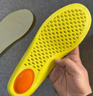 Cloud Feel PVC Height Increase Insoles Massage Shock Absorbing Breathable Honeycomb Cushion Shoe Inserts