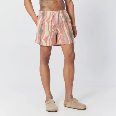 OEM Custom Logo Summer Sports Men's Swim Running Shorts 100% Nylon Fitness Swim Trunks Mesh Beach Shorts OEM Service for Adults