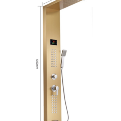 Hot Selling Bathroom Multifunction Rainfall Showerhead Massage Thermostatic Smart Waterproof Shower Panel