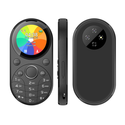 1.39'' Round LCD Screen Unique Design Metal Keypad Pocket 2G Mobile Phone GSM Cellular