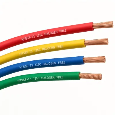HFSSF-T3 Automotive Cable 135C High Temperature Halogen-Free Ultra-Thin Wall Single Core Wire