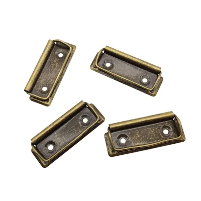 Competitive Priced Nickle Gold Black Retro Plating Flat Metal Paper Clip Board 7cm 10cm 12cm Wire Clip File Folder Accessories