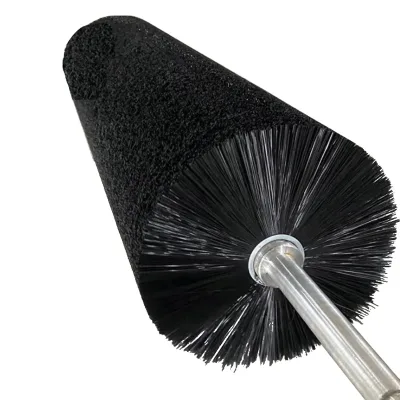 Industrial Polishing Roller Brush Cleaning Mechanical Brush Round Shaft PVC Steel OEM