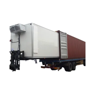Small Refrigerated Truck Body Meat Hanging Refrigerated Truck Body 20ft 40ft Refrigerated Trailer Truck Body for Sale