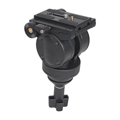 Aluminum Tripod Ball Head with Fluid Video Camera for Filming 360 Horizontal Adjustment Panorama View Camera Accessories