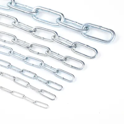 Polished Iron DIN5685C Long Link Chain Corrosion Resistant Outdoor Permanent Hanging Chain for Sale
