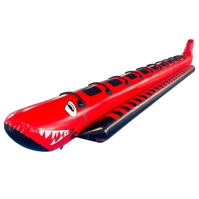 Heavy Duty 10 Person Inflatable Shark Banana Boat for Water Sports