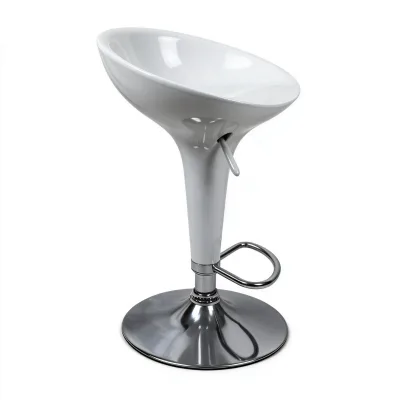 Modern Plastic Swivel Funny Bar Stools High Chair Adjustable Height Metal Frame