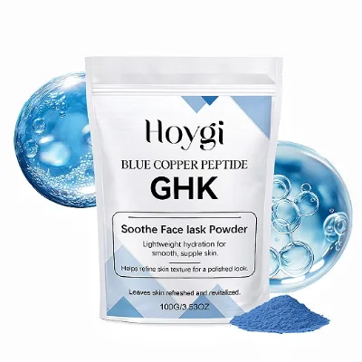 Wholesale Price Face Mask Kaolin Mask Powder Gentle Delicate Easily Soluble Nourishing Blue Copper Peptide Facial Mask Powder