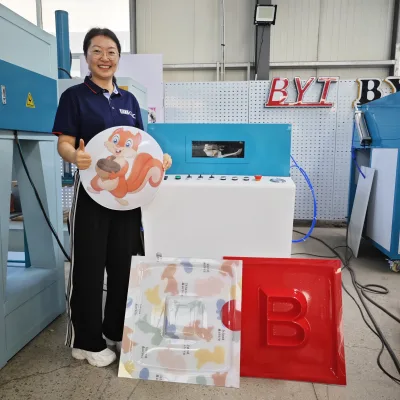 BYTCNC BSX-600 Mini Deep Draw Vacuum Forming Machine Automatic Thermoforming PS ABS PVC PET PP PE Plastic Key Pump Components