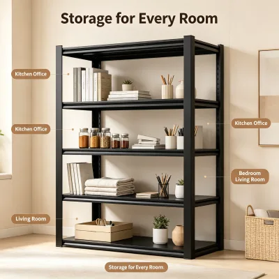 High Load Customizable Steel Shelving Metal Rack Storage Shelf Flexible Assembly for Supermarket Stock Industrial Parts