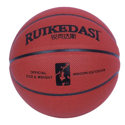 High Quality Official Size 7 Leather Basketball Custom Logo for Kids Training and Matches Made From Rubber Material