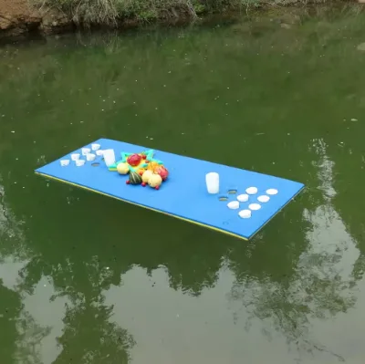 Floating Amusement Table Beer Pong Float XPE Foam Eco-friendly UV Protective Flame Retardant Waterproof 180x70cm Water Parks