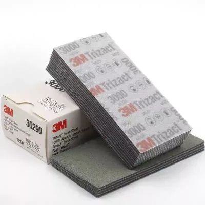 3M 30290 70*140mm P3000 P5000 Wet/Dry Abrasive Sand Paper Sponge for Polishing Auto Foam Sponge Sandpaper