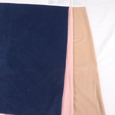Velour Knitted Fabric 6%spandex and 94%polyester Striped Velvet for Pajamas